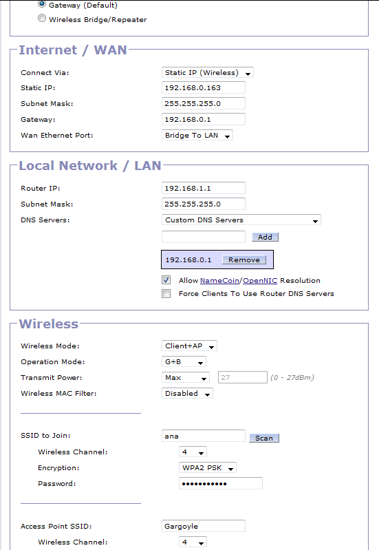 Static IP