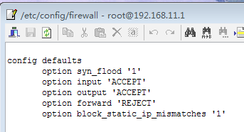 firewall config file