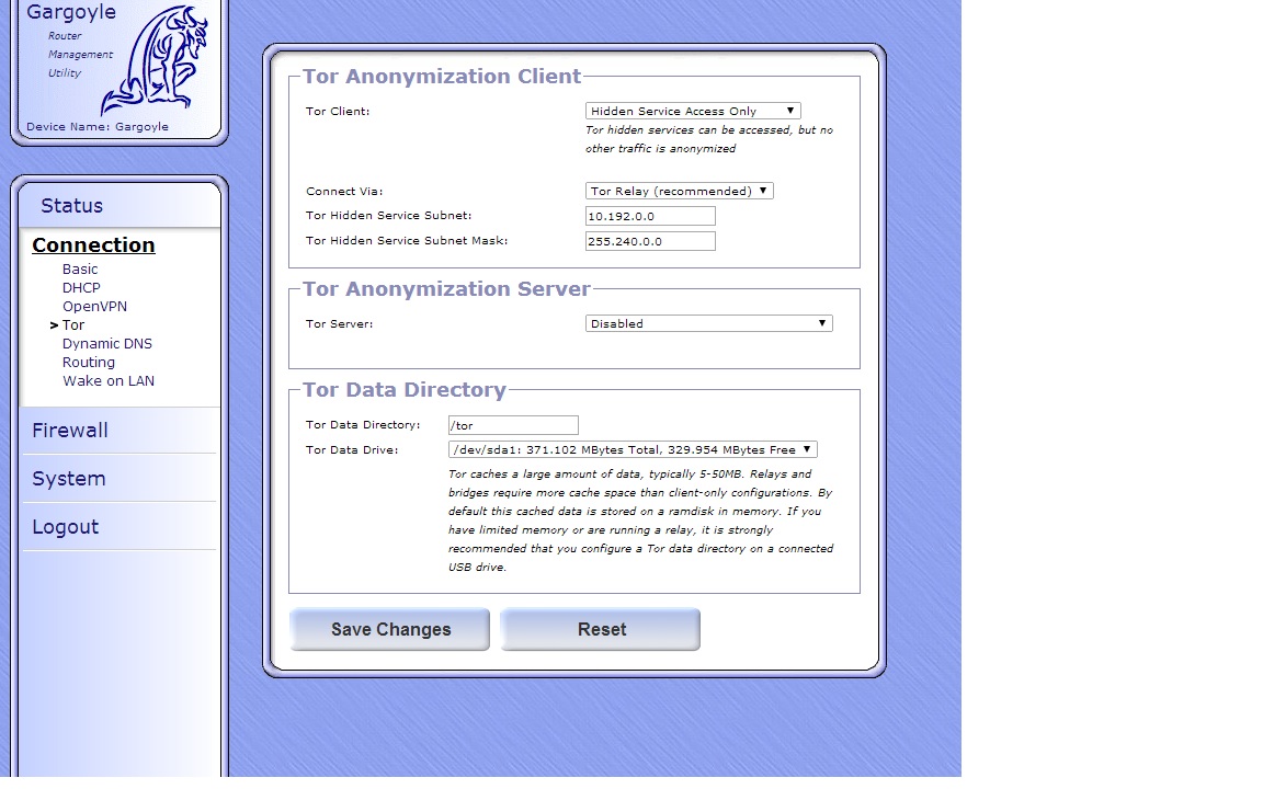 tor configuration
