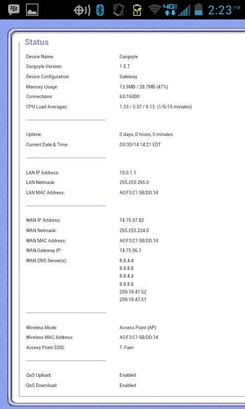 Router Setup Screenshot